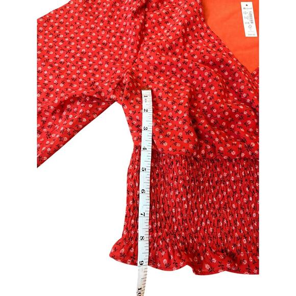 NWT! MADEWELL Julianne Smocked-Waist Top - Picture 10 of 14